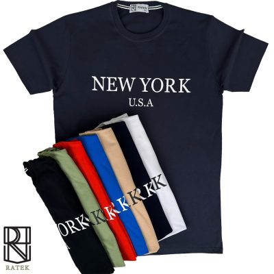 تیشرت چاپ NEWYORK سایزبزرگ عمده