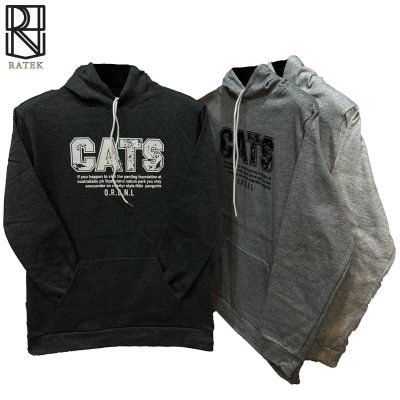 ‏‌‎هودی ملانژ تو کرک چاپ Cats