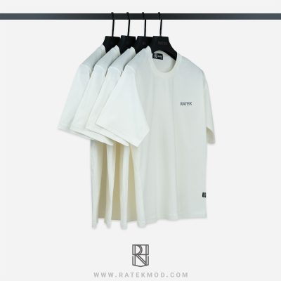 تیشرت سفید ساده طرح RATEK